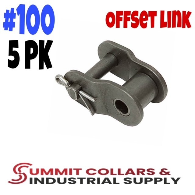 #100 Roller Chain Offset Link, 5PK, Great Quality! OL100IMP, A-OL100IMP, OL100