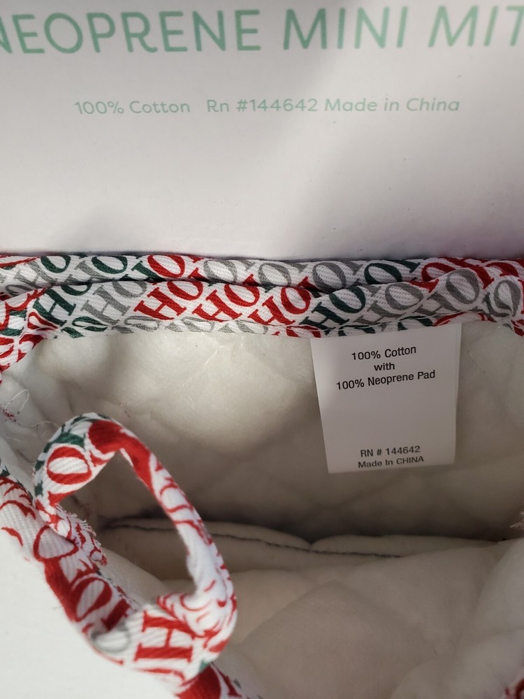 Christmas Mini Oven Mitts & Kitchen Towel Set NWT