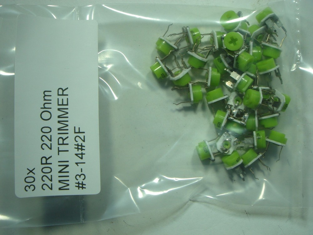 3X 220R 220 Ohm MINI TRIMMER #3-14