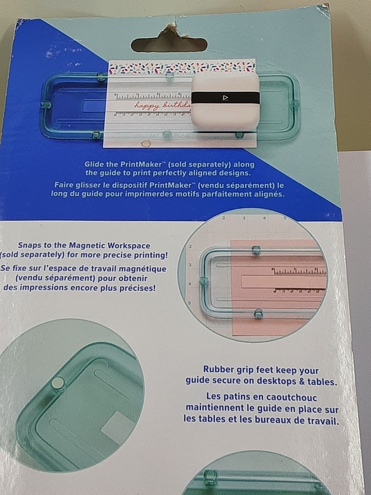 NEW We R Memory Keepers Print Maker 6 Inch Alignment Guide Plastic