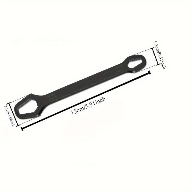 1pc Universal Double-Head Torx Wrench: Adjustable Self-Tightening Spanner