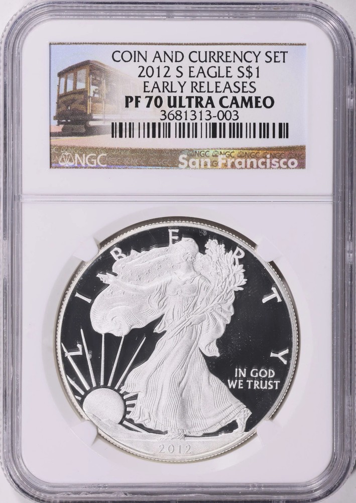 2012-S 1 oz American Silver Eagle NGC PF 70 UCAM