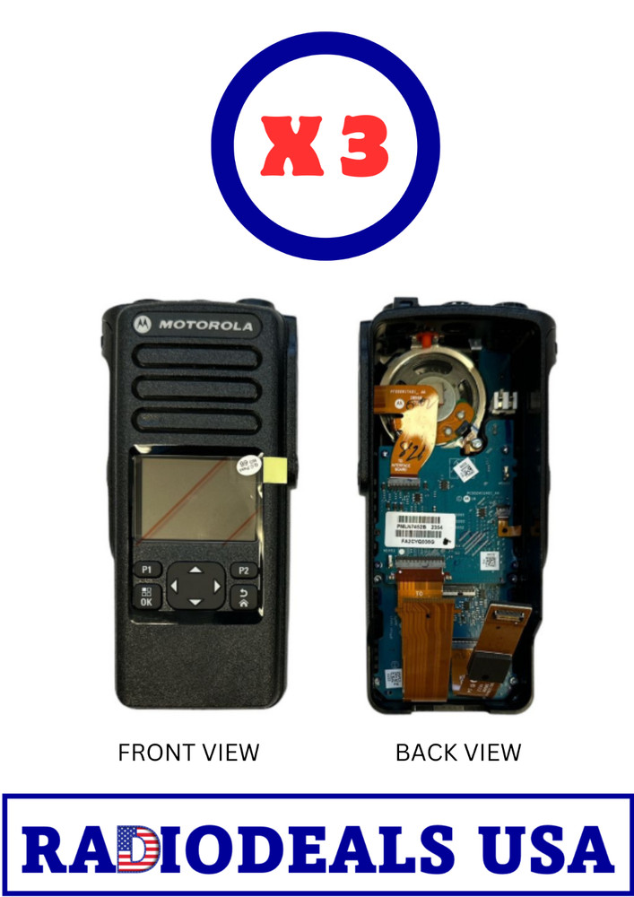 Motorola DP4601E Complete Plastic Housing Only - Black - PMLN7452A - 3PC