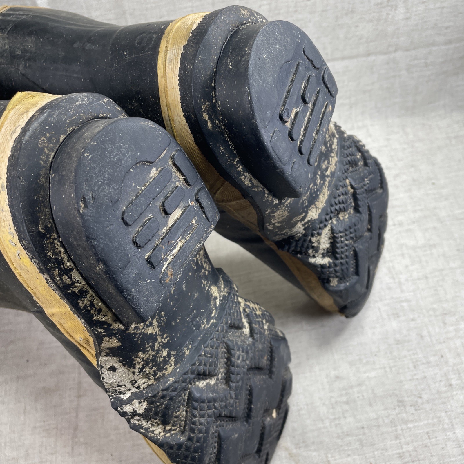 VTG Ranger FireMaster Steel Midsole Toe Insulated Rubber Firefighter Boots Sz 9