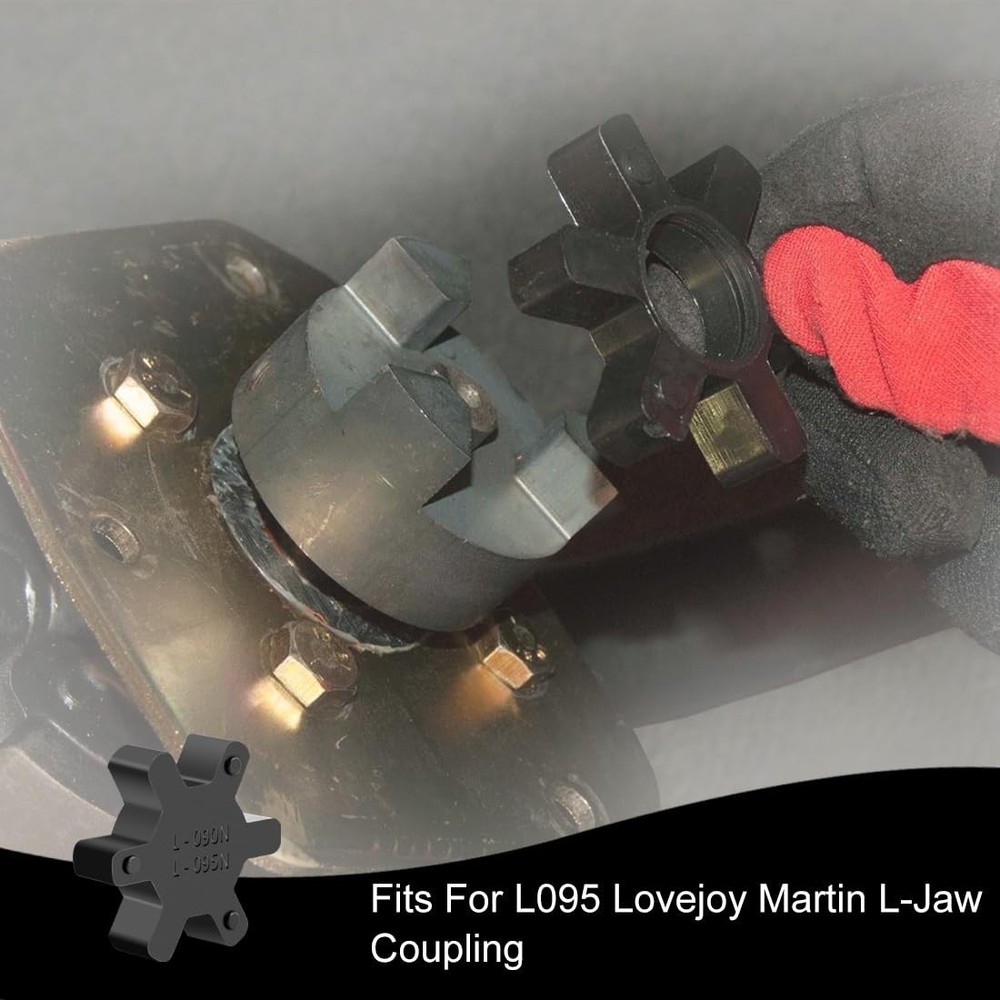 Durable 1/2" to 1" L095 Coupling Set & NBR Rubber Insert for Log Splitters