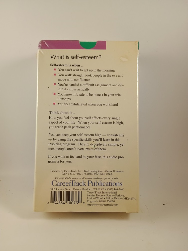 Self Esteem Peak Performance Jack Canfield 6 Audio Cassette Program