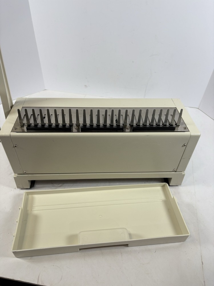 Megabind-1 Manual Comb Binding Machine Paper Punch Binder Office Untested
