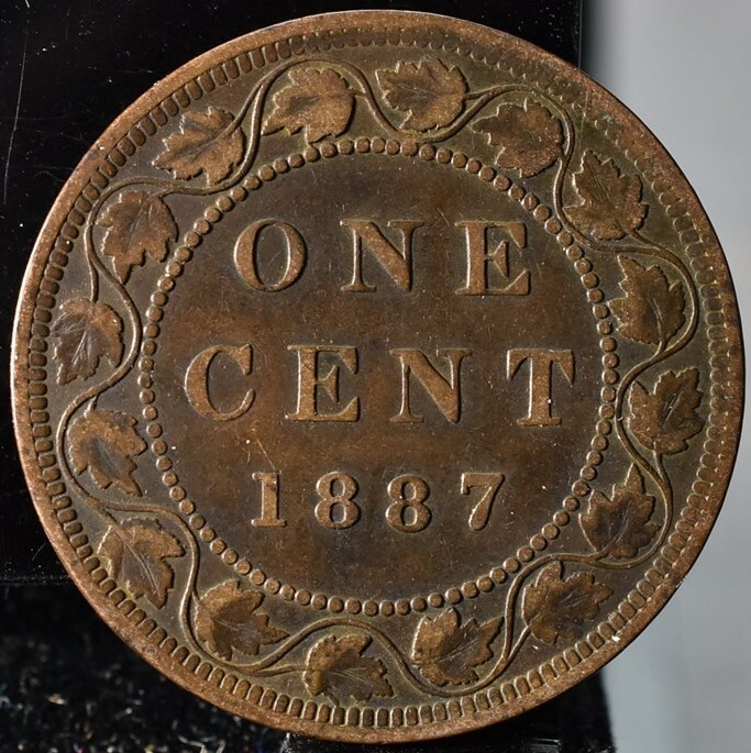 1887 Canada One Cent KM#7 - VF