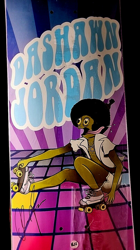 DaShawn Jordan Signed Roller Disco Toy Machine Autograph Skateboard 8.25" Deck