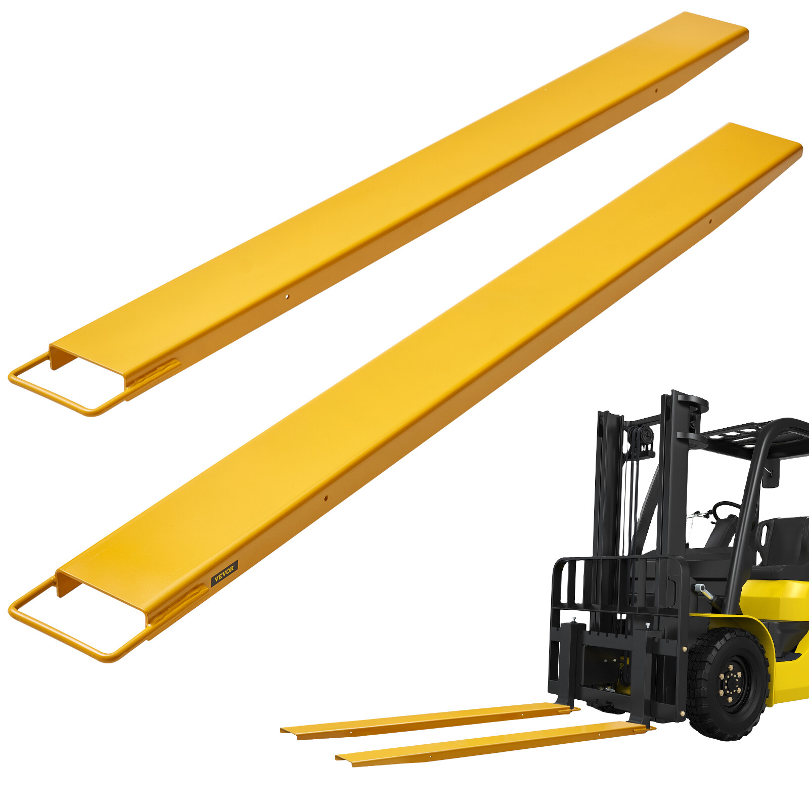 VEVOR Pallet Fork Extensions Forklift Extensions 72" x 5.5" Heavy Duty Steel