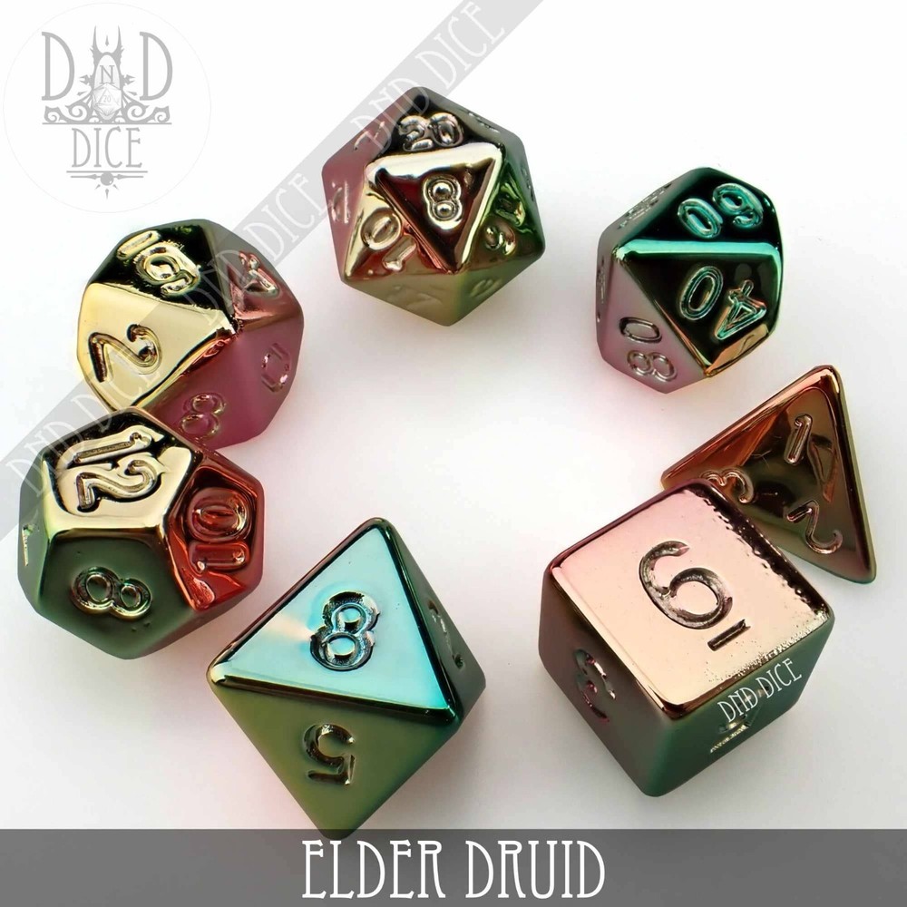 Dice Set - Elder Druid - 7 Acrylic Dice