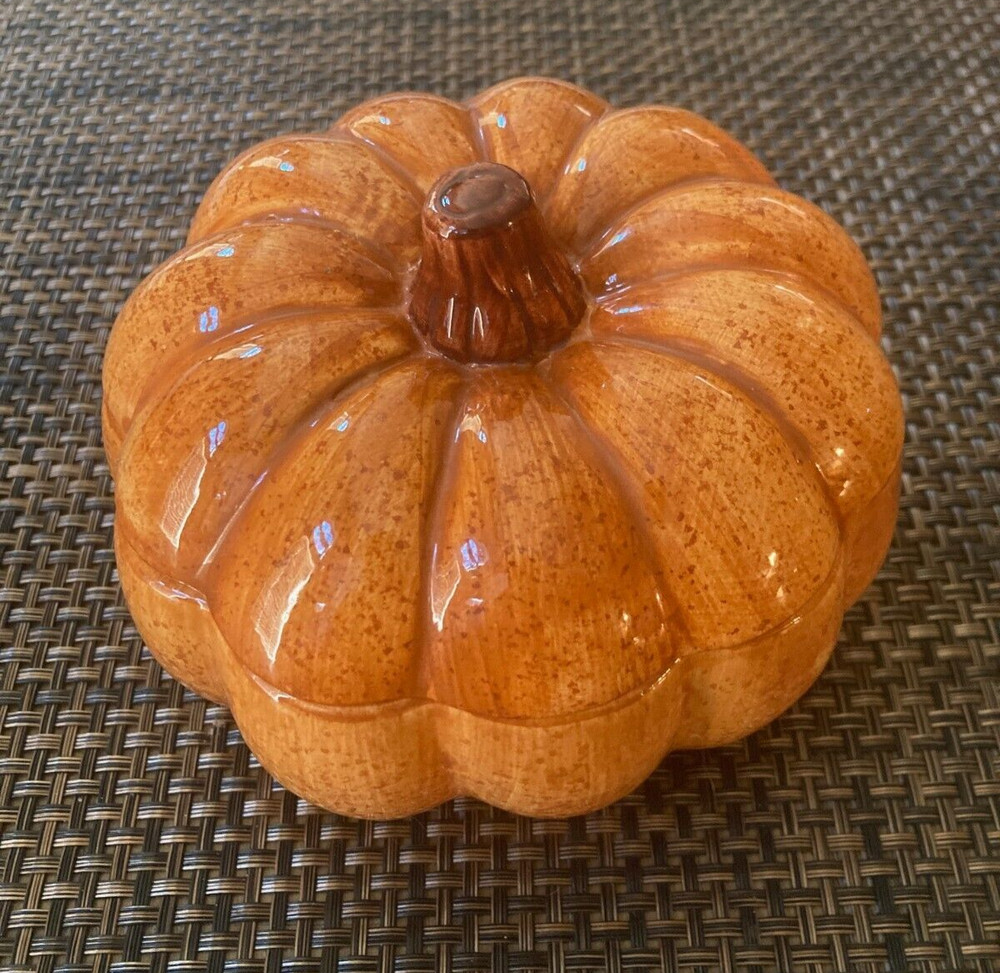 Vintage Pumpkin Candy Dish