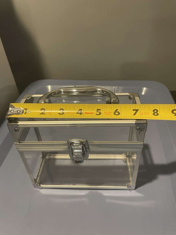 Clear Acrylic Storage Case. 7”x 6” X3”