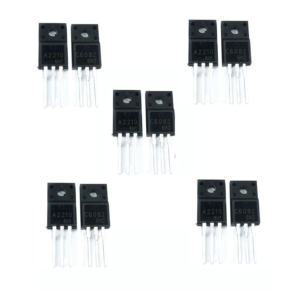 10-Pack A2210 C6082 TO-220F Transistors – For Printer & General Electronics R...
