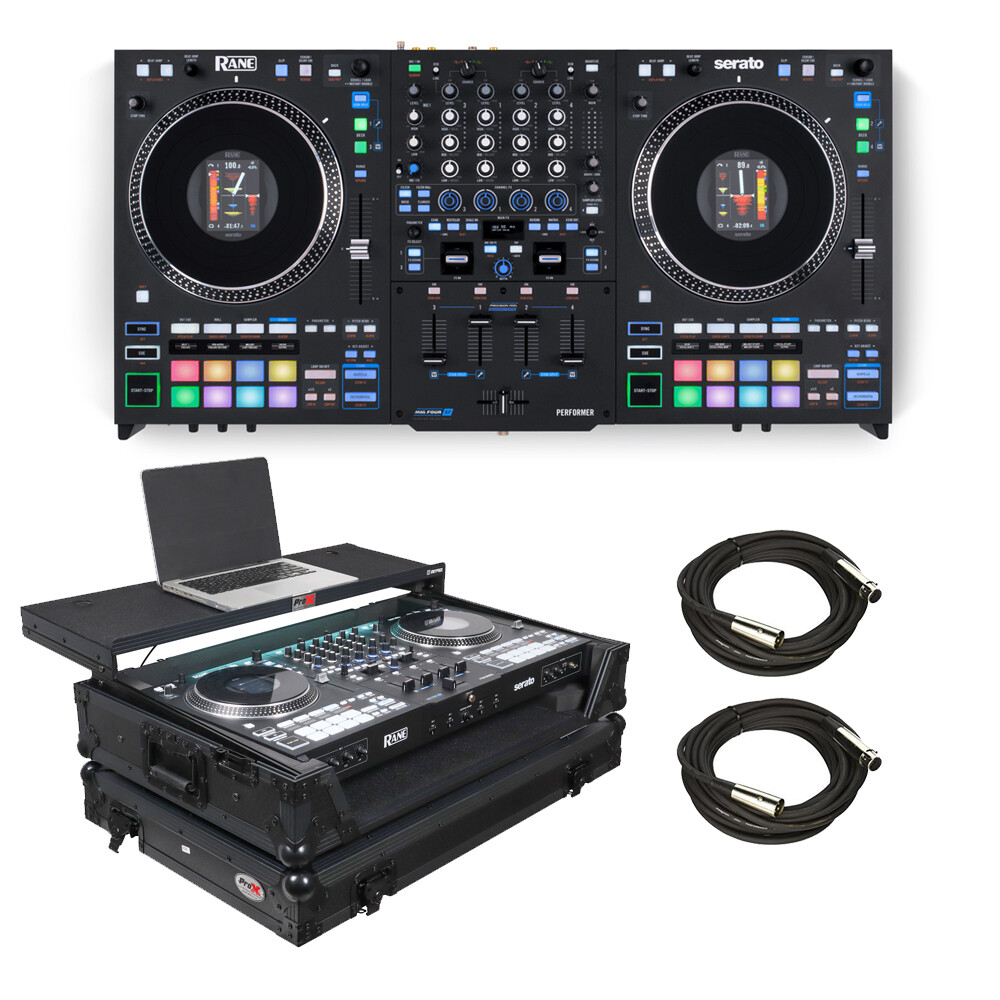 RANE DJ Performer 4 CH MOTORIZED DJ CONTROLLER w/ Black Flight Case