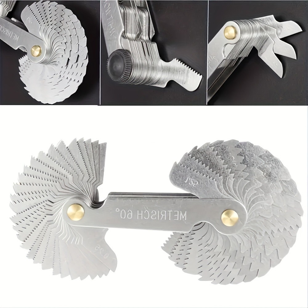 Multi-Size Thread Gauge - Metric & Imperial for Screw Thread Measurement（58pc）