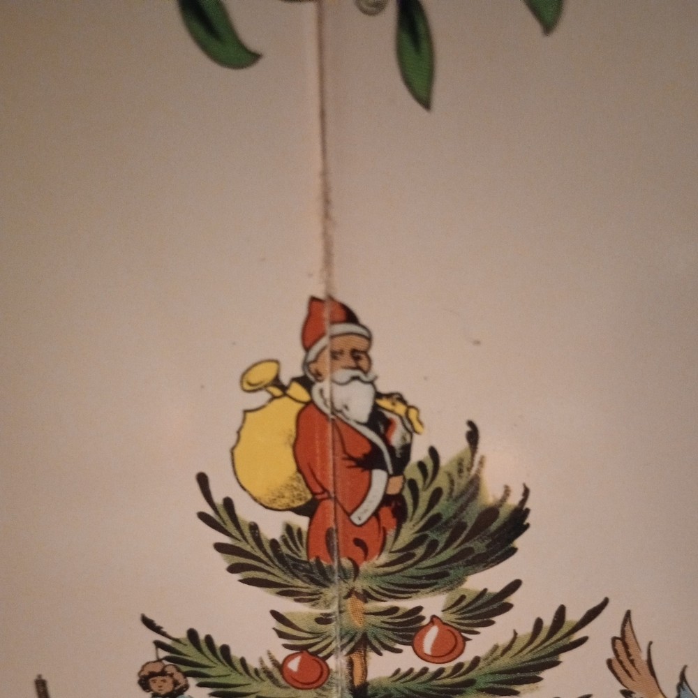 Christmas Tree Spode Four Tile Tray