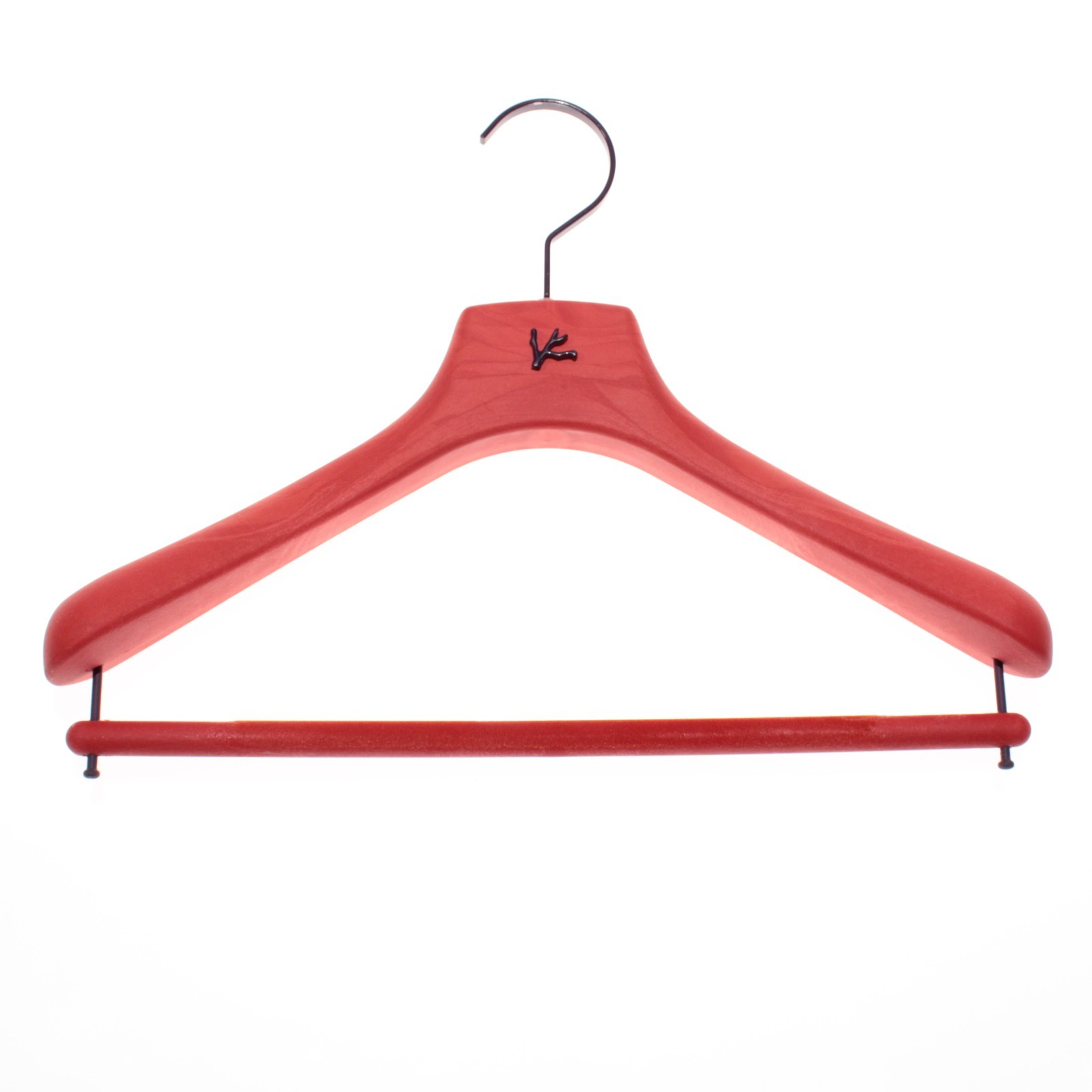 Isaia Suit Hanger Size 40 in Orangey Red with Purple Coral Composite