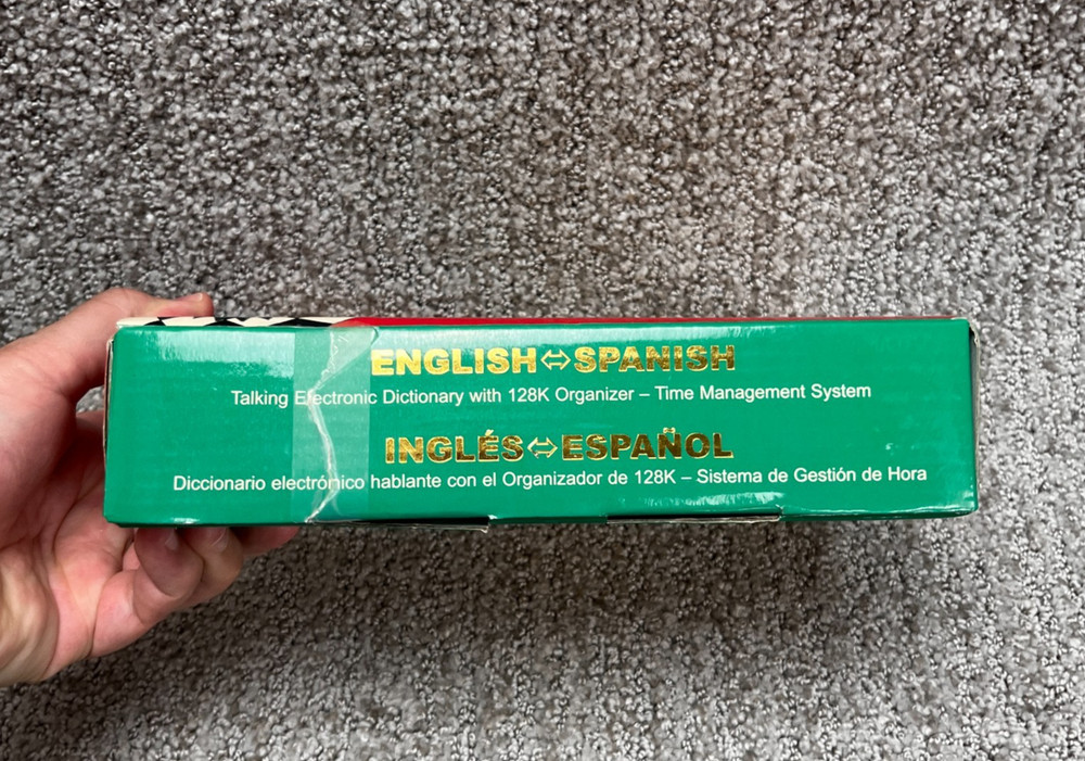 ECTACO Partner ES400TX English Spanish Talking Dictionary Handheld Translator