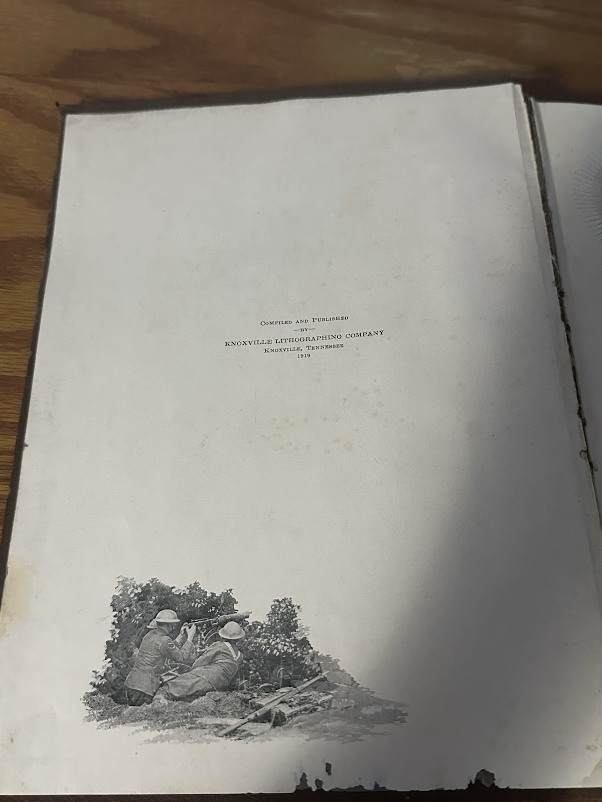 Antique 1919 Knox County In The World War WWI Era (Tennessee) (Shelf 1A1) Book