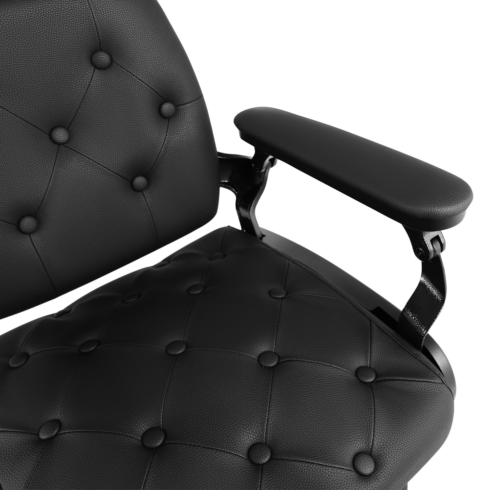 Black Recline All Purpose Barber Chair Heavy Duty Hydraulic Salon Beauty