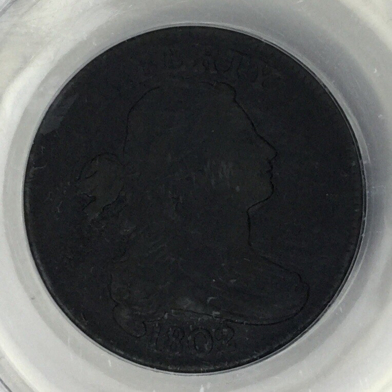 1802 1C Draped Bust Large Cent ANACS VF20 Details #