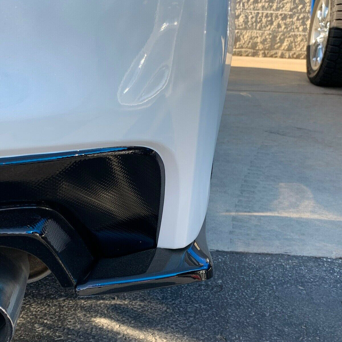 Rear Spat Bumper Valance Lip Spoiler Polyurethane For 2015-2021 Subaru WRX STI