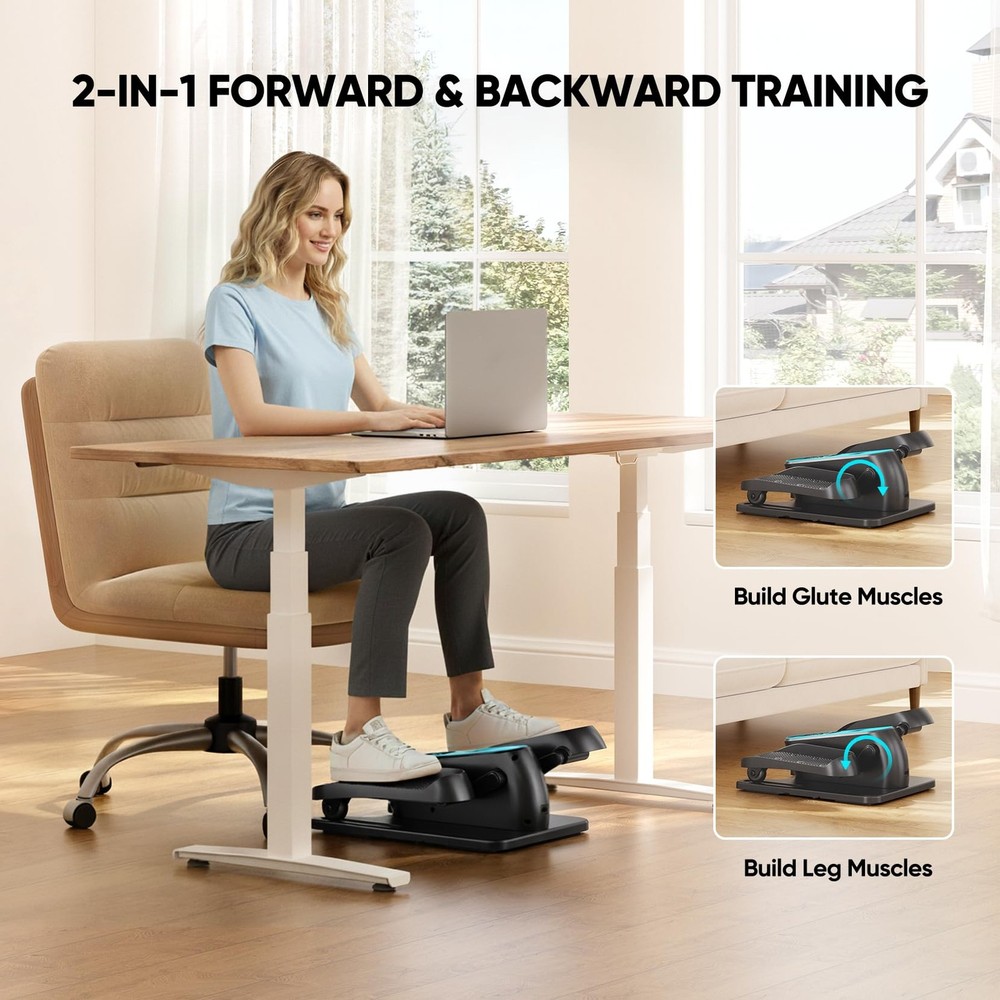 Dripex Under Desk Elliptical Machine Electric Leg Exerciser While Sitting for