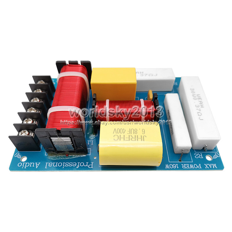 2pcs 160W High-Low 2 Way 2 Unit Hi-Fi Speaker Frequency Divider Crossover Filter