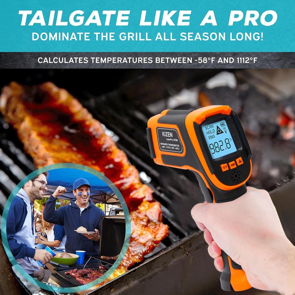 Infrared Temperature Gun - Handheld Surface Infrared Thermometer for Griddle,...