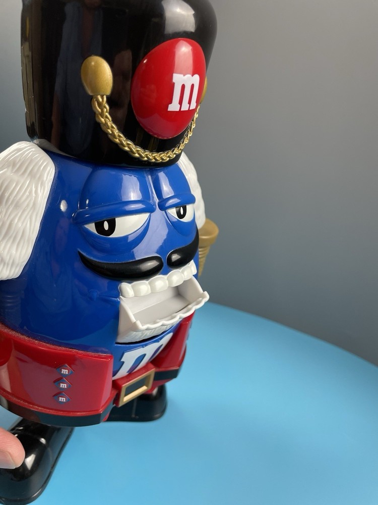 M&M Christmas Nutckracker Candy Dispenser Blue M&M
