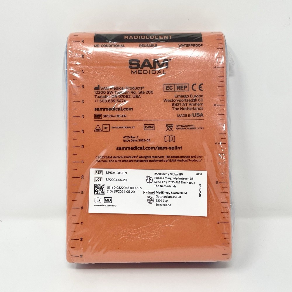 SAM® SPLINT - ORIGINAL 24" FLAT ORANGE/BLUE