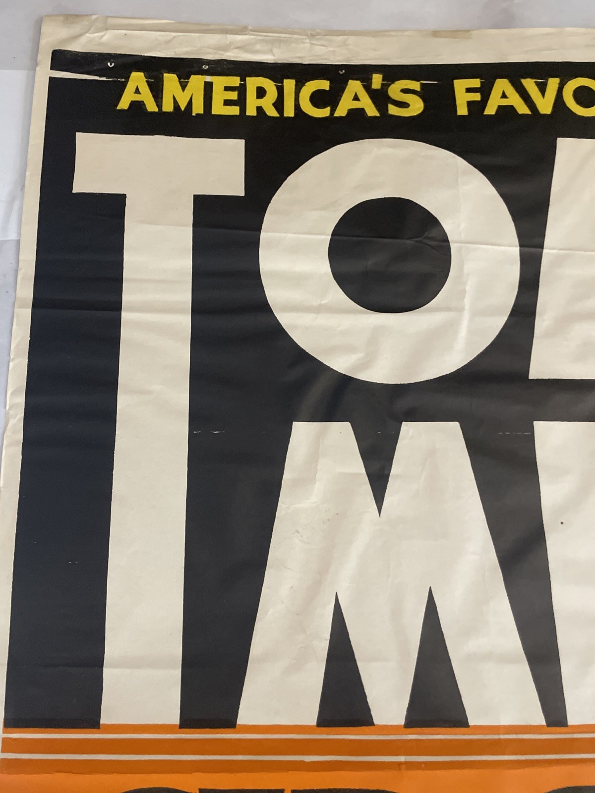 Vintage 35.5x21 Inch Tom Mix Circus Poster “Tony” The Wonder Horse Knoxville Ten