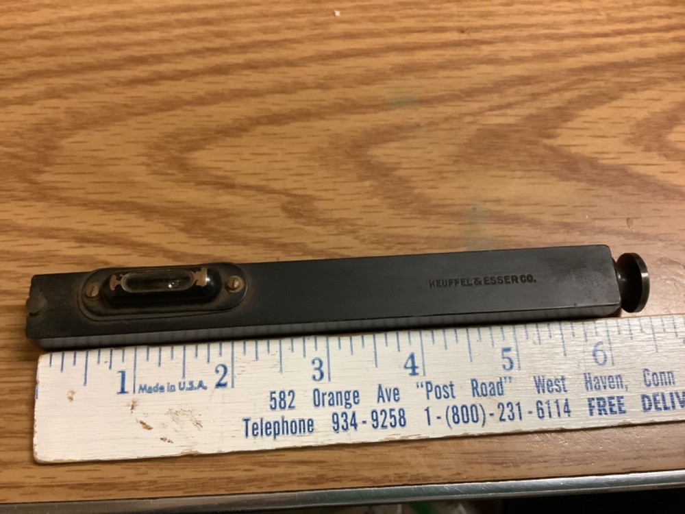 Keuffel & Esser Co. Vintage Hand Level Level Withp Leather Case