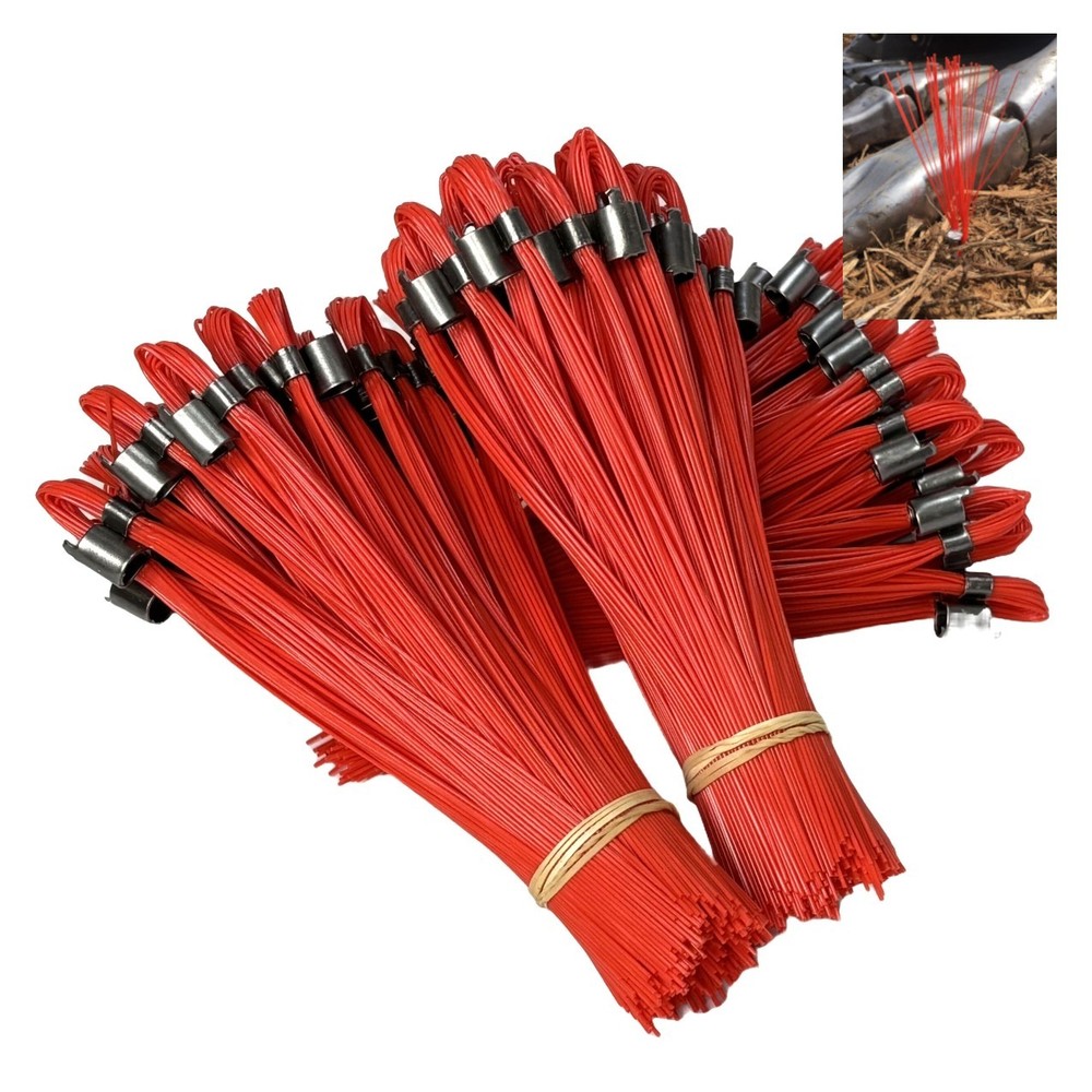 Trail Chasers Orange 6" Marking Flags 75 Pack Survey Construction Landscaping