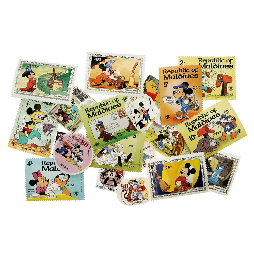 20 Different Disney World Stamps