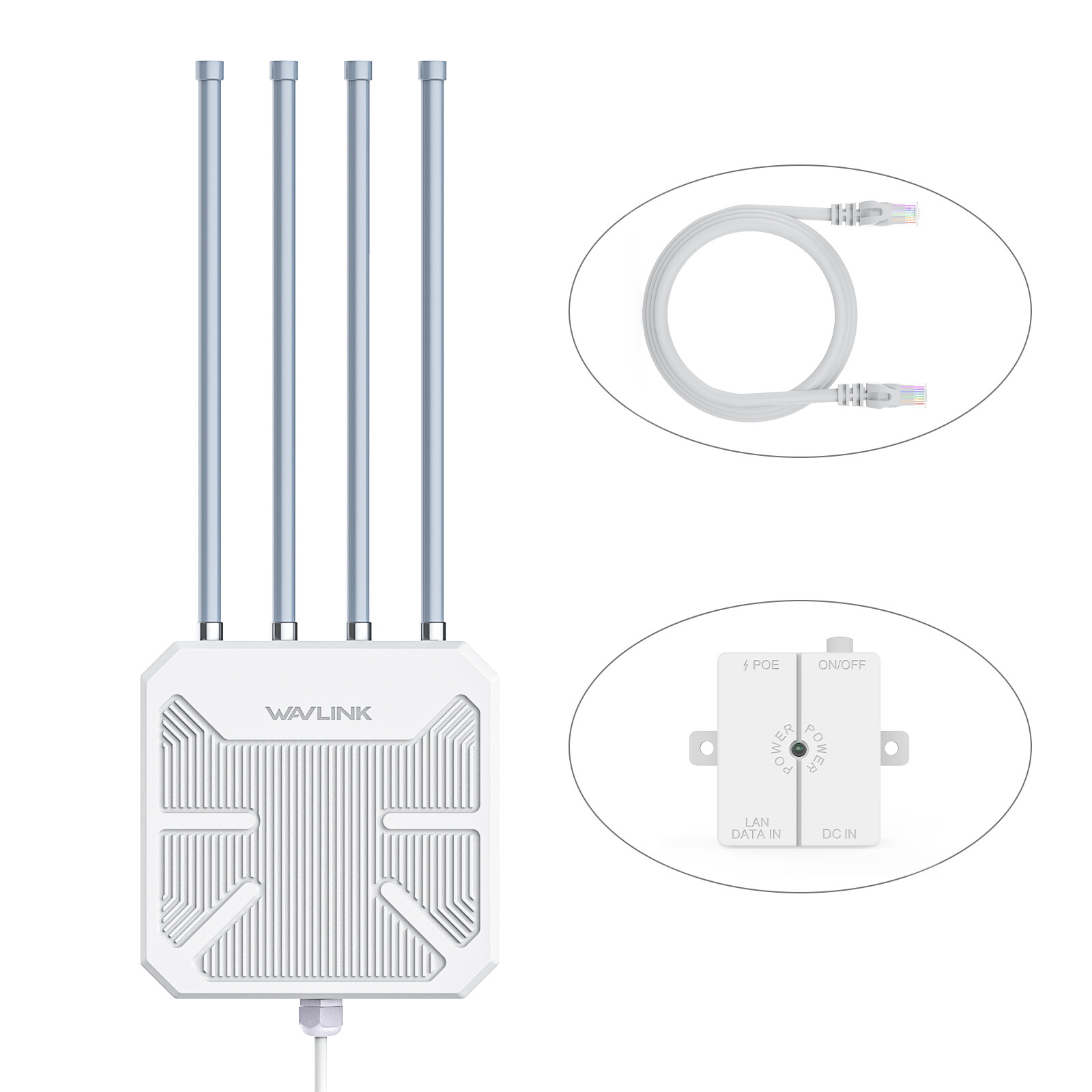 AX1800 Wireless Extender Outdoor WiFi6 Router Repeater High Speed Indoor/Outdoor