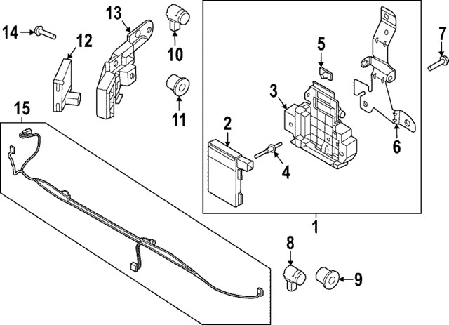 Genuine Ford Radar Sensor Bracket NL3Z-14D189-D
