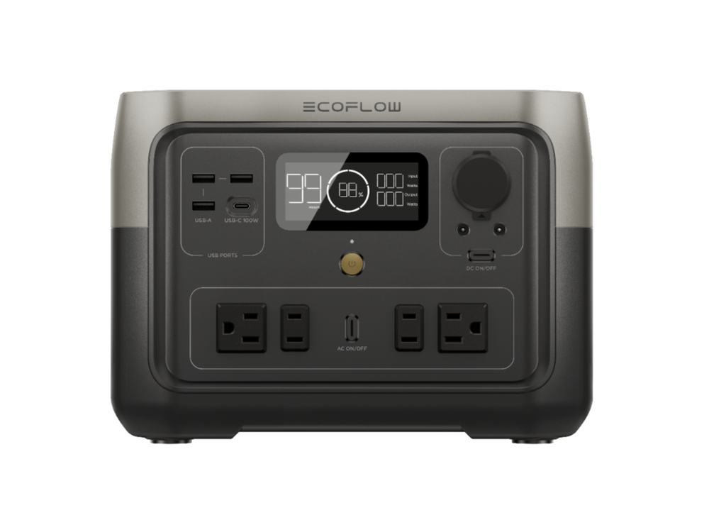 EcoFlow Solar Generator RIVER 2 Max 512Wh+110W Solar Panel Certified Refurbished