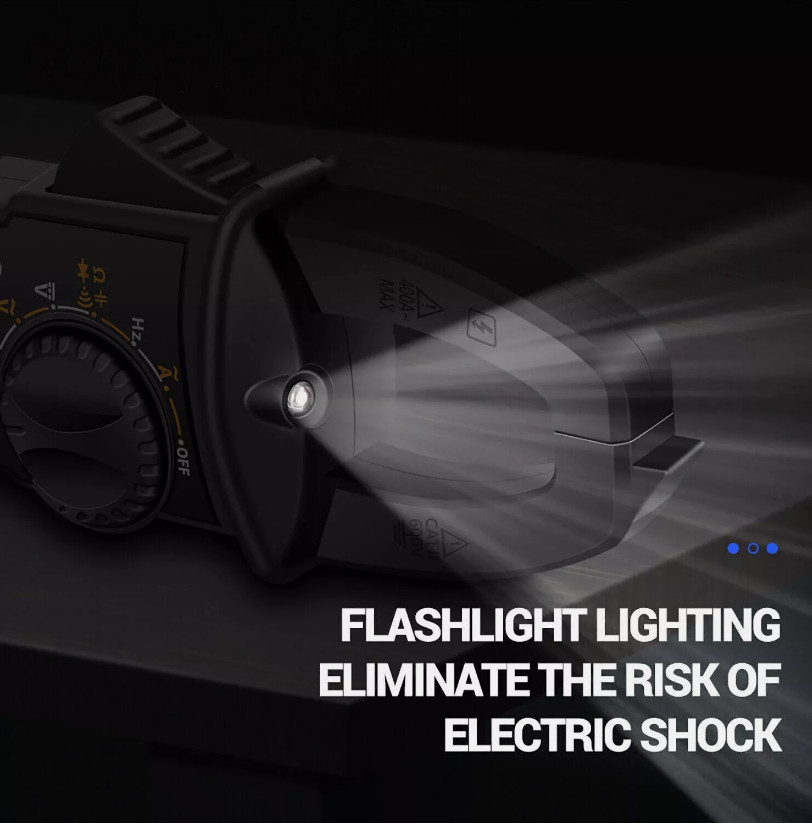 Digital Multimeter Tester AC DC Volt Amp Clamp Meter Auto Range LCD Handheld