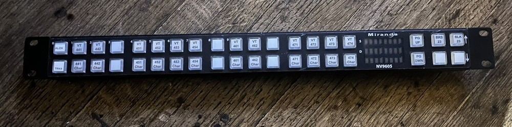 Miranda NZ 9605 paging control panel rack mount