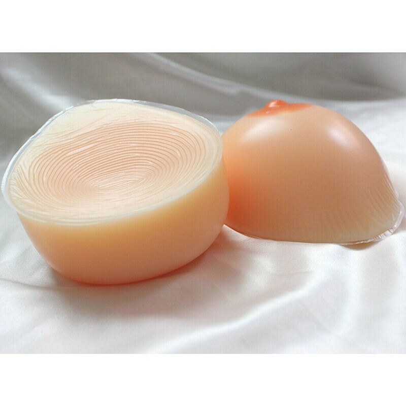 Self-adhesive Full Silicone Fake Boobs 1 Pair Breast Forms Enhancer Crossdresser