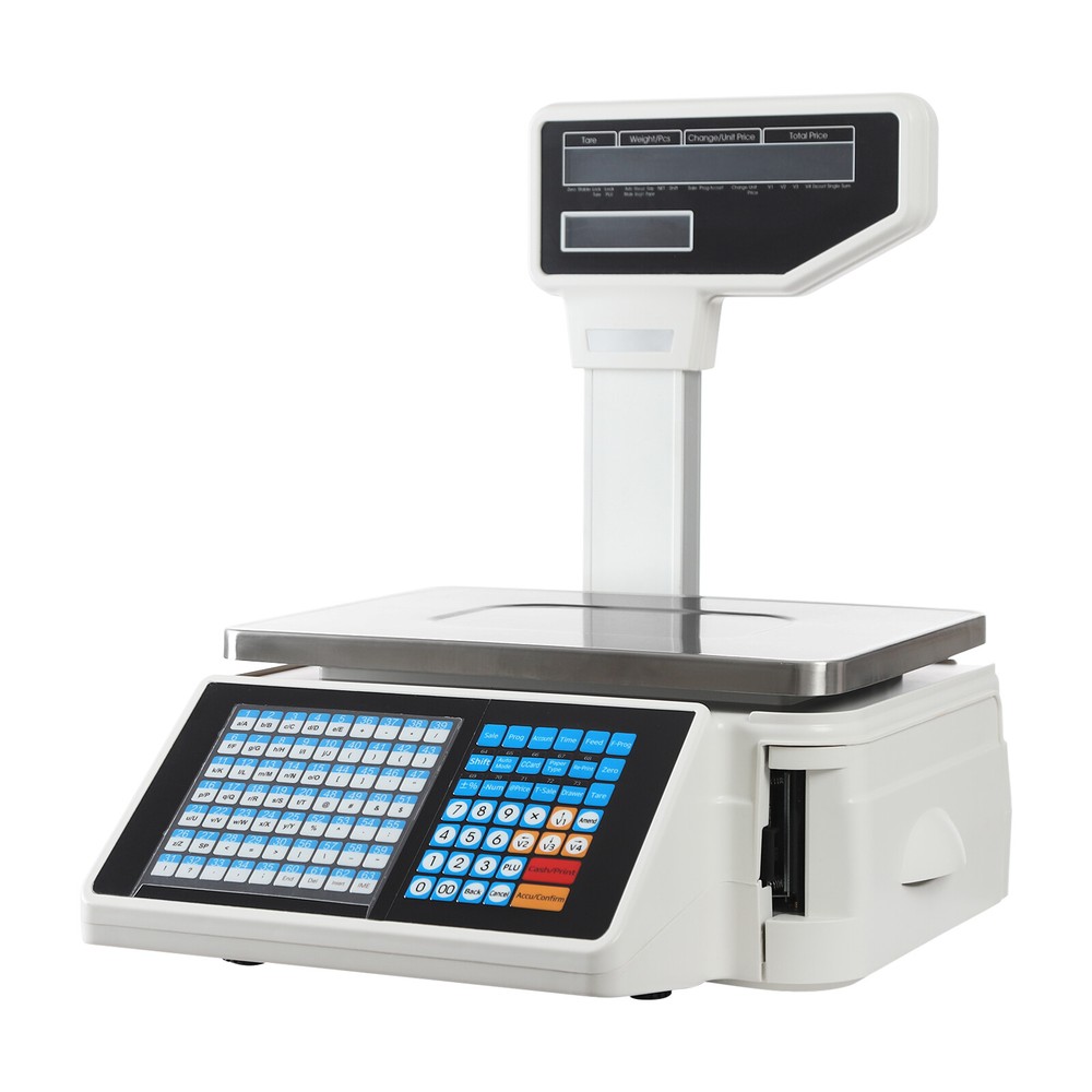 Electronic Weight Scale With Thermal Label Printer Digital Price Computing Scale