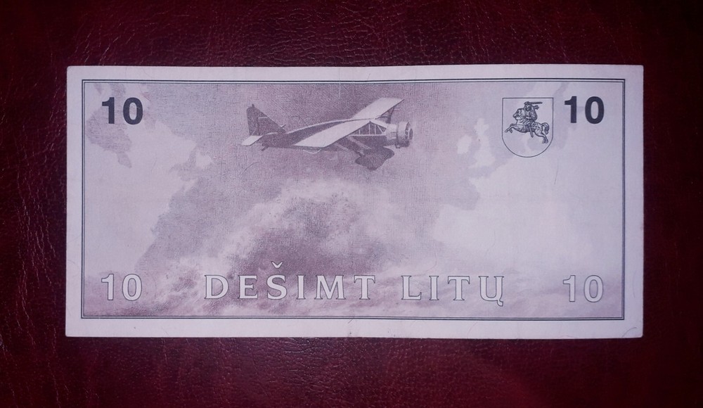 Lithuania 10 litu banknote, 1991year (normal condition)