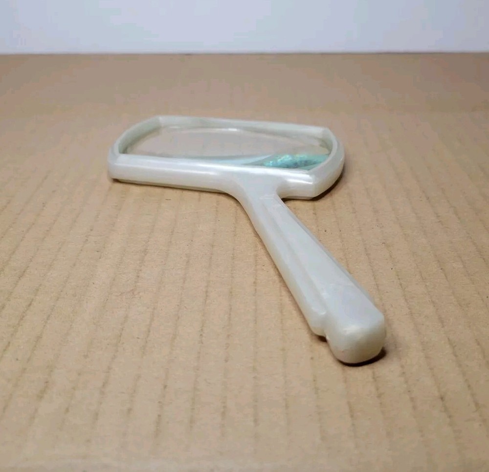 Vintage Swift Rectangular Reader Pearl Handle Magnifying Glass #575 w/ Box