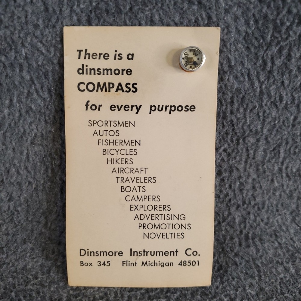 vintage Dinsmore miniature compass