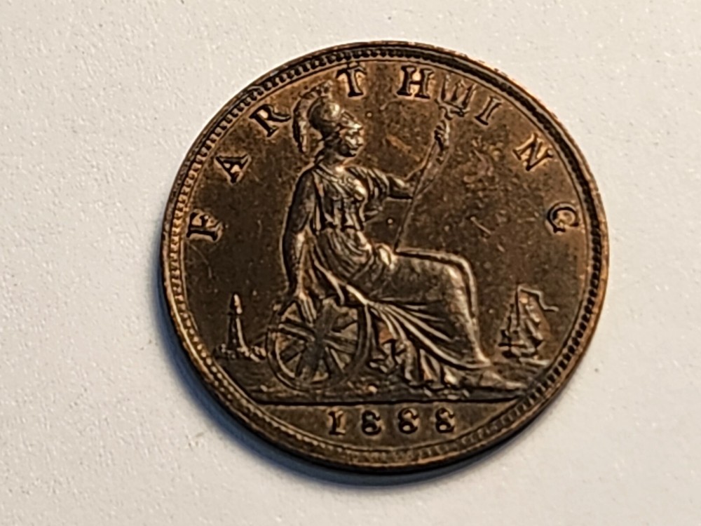 1888 Great Britain Farthing 1164