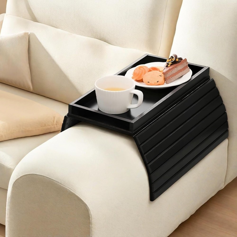 Couch Armrest Table Bamboo Couch Cup Holder Couch Cup Holder Tray Sofa Arm Tray