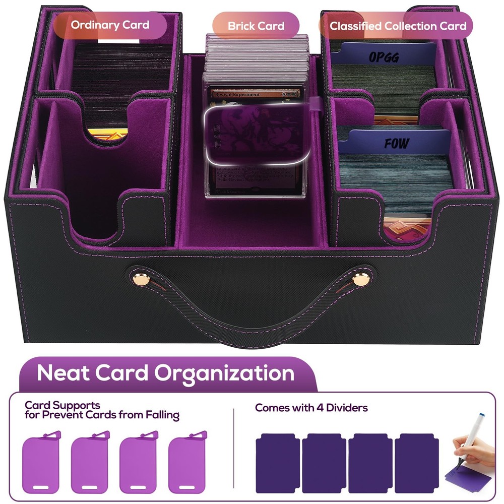 Trading Card Storage Box for MTG, MTG commander deck box，Multi-purpose Deck C...