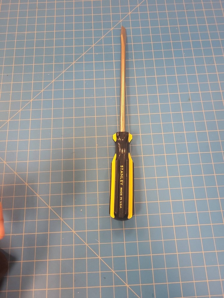 Stanley Flathead Screwdriver USA Made Mechanic Tool Flat Head Driver Handtool